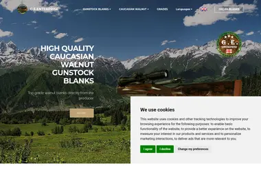 Screenshot of walnutexp.ge