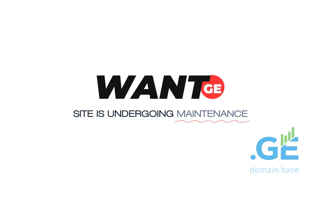 Screenshot of the site want.ge