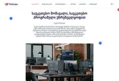 Screenshot of webapp.ge