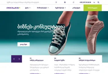Screenshot of webdevelopment.ge