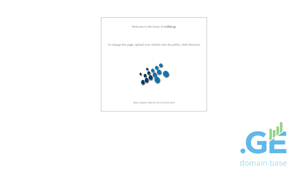 Screenshot of the site webhr.ge