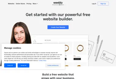 Screenshot of weebly.ge