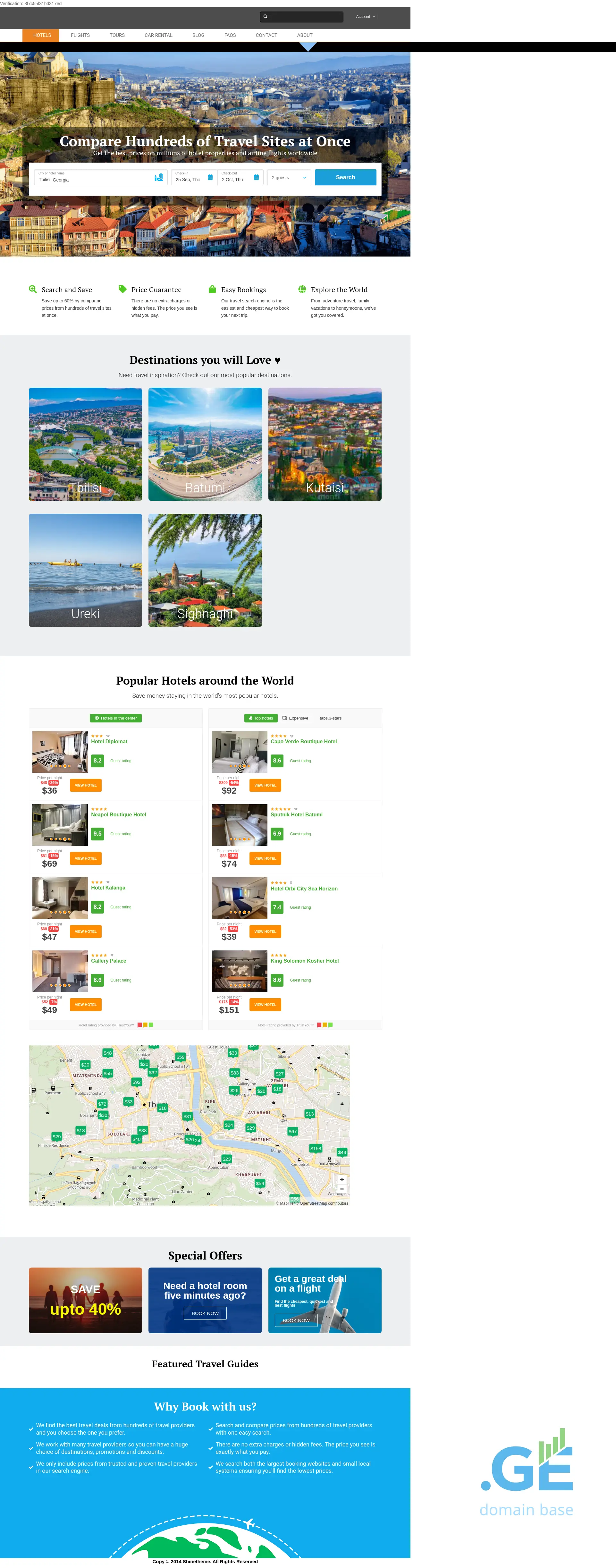 Screenshot of the site welcometogeorgia.ge