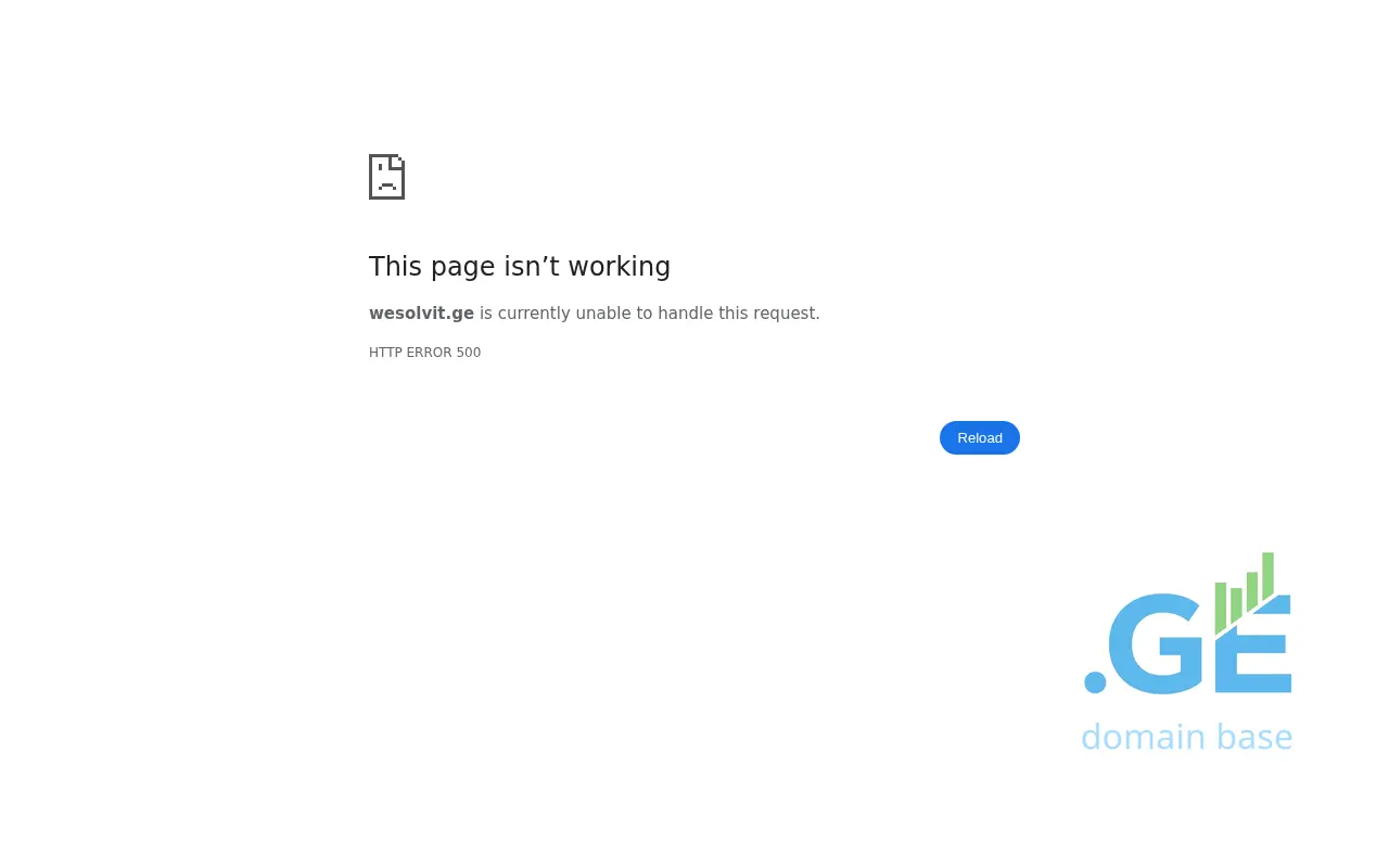 Screenshot of the site wesolvit.ge