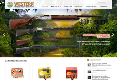 Screenshot of western.ge