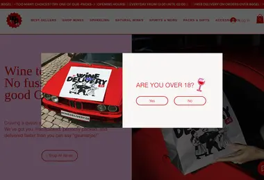 Screenshot of winedelivery.ge