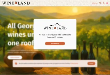 Screenshot of wineland.ge