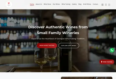 Screenshot of winestoreorbeliani.ge