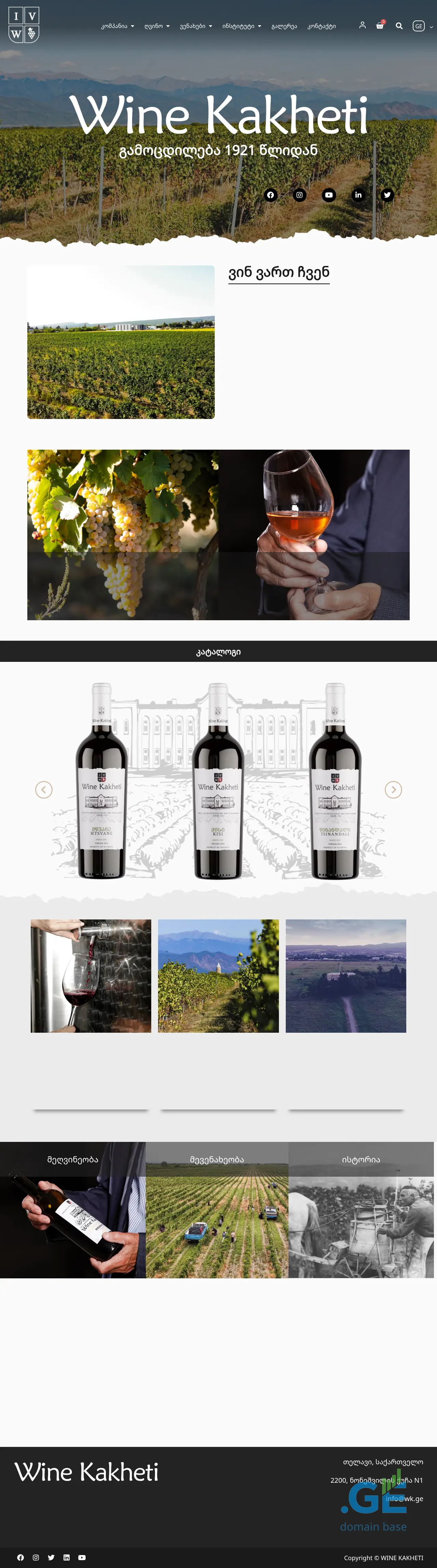 Screenshot of the site wk.ge