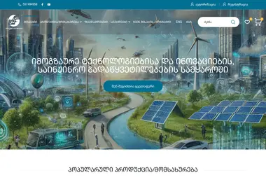 Screenshot of woodenhouse.ge
