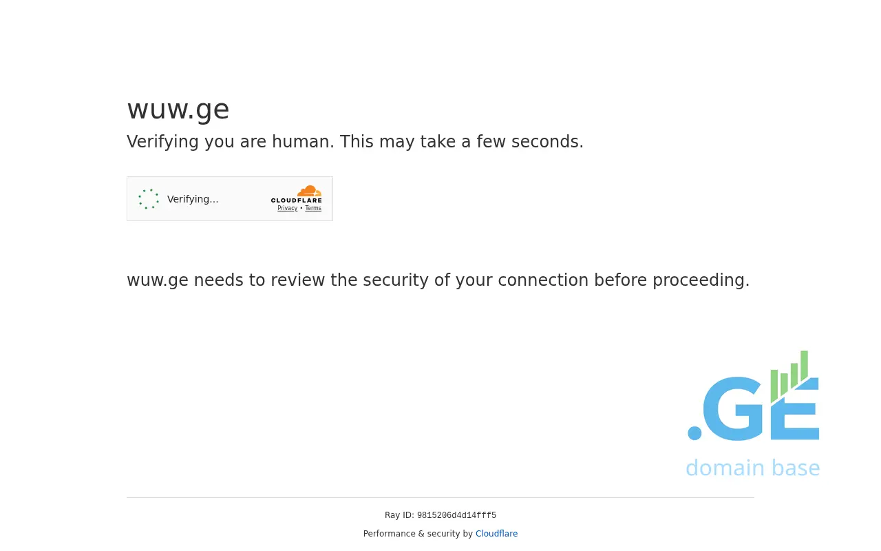 Screenshot of the site wuw.ge