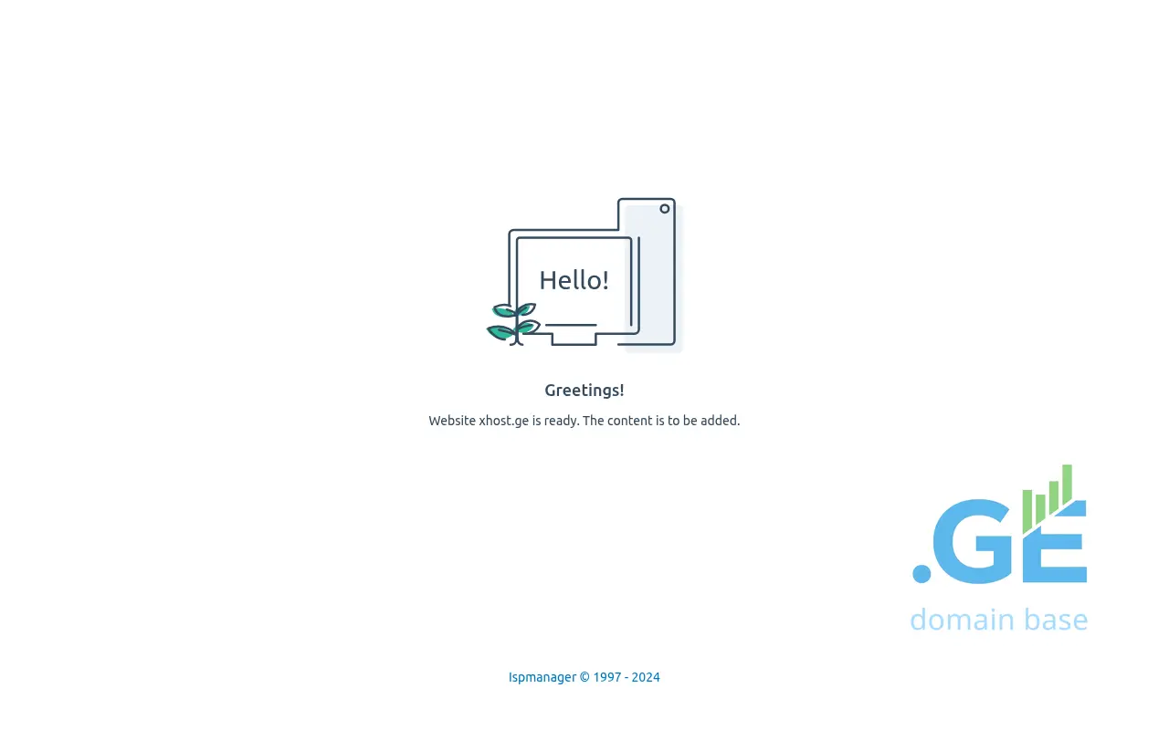 Screenshot of the site xhost.ge