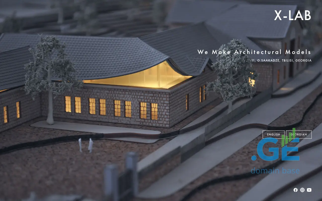 Screenshot of the site xlab.ge