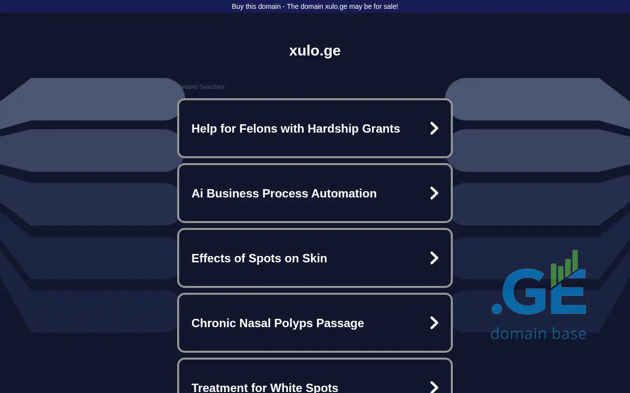 Screenshot of the site xulo.ge