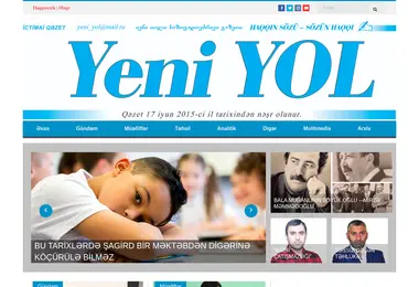 Screenshot of yeniyol.ge
