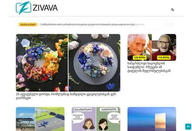 Screenshot of zivava.ge