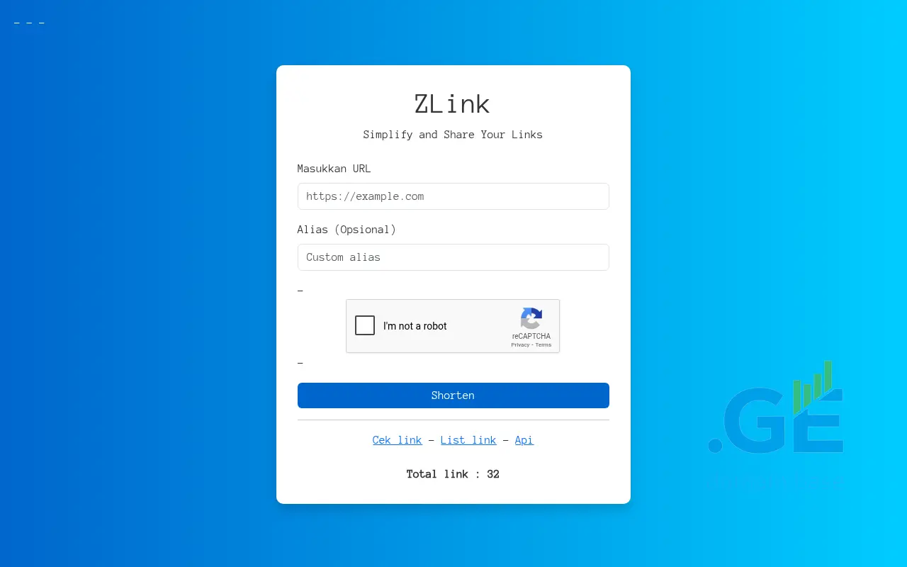 Screenshot of the site zl.ge