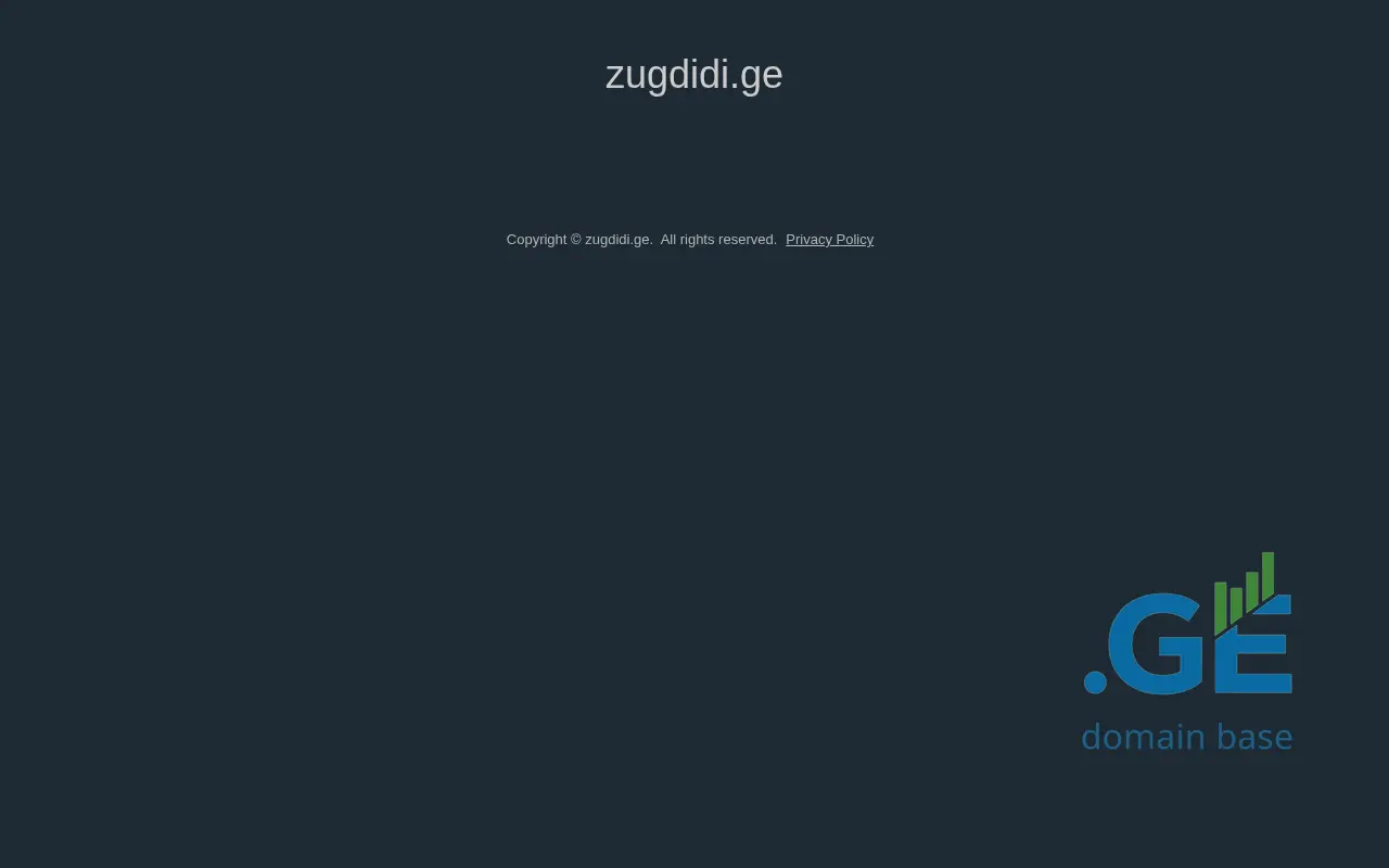 Screenshot of the site zugdidi.ge