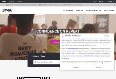 Screenshot of zumba.ge